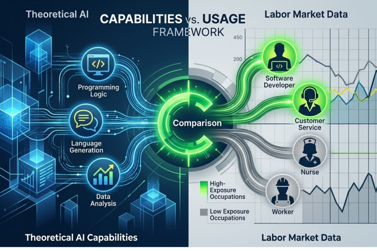 Mapping the AI Frontier: Anthropic's Capabilities VS Usage Framework for Labor Impact